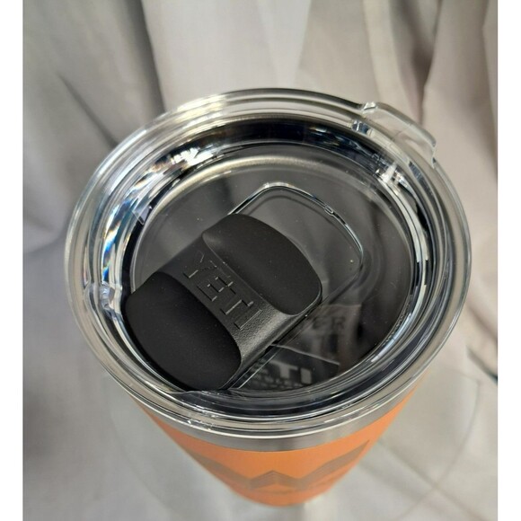 NEW Whataburger Yeti Rumbler Tumbler with Lid Orange 30oz. - Picture 5 of 6